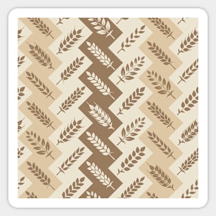 Wheat Chevrons 1 Sticker